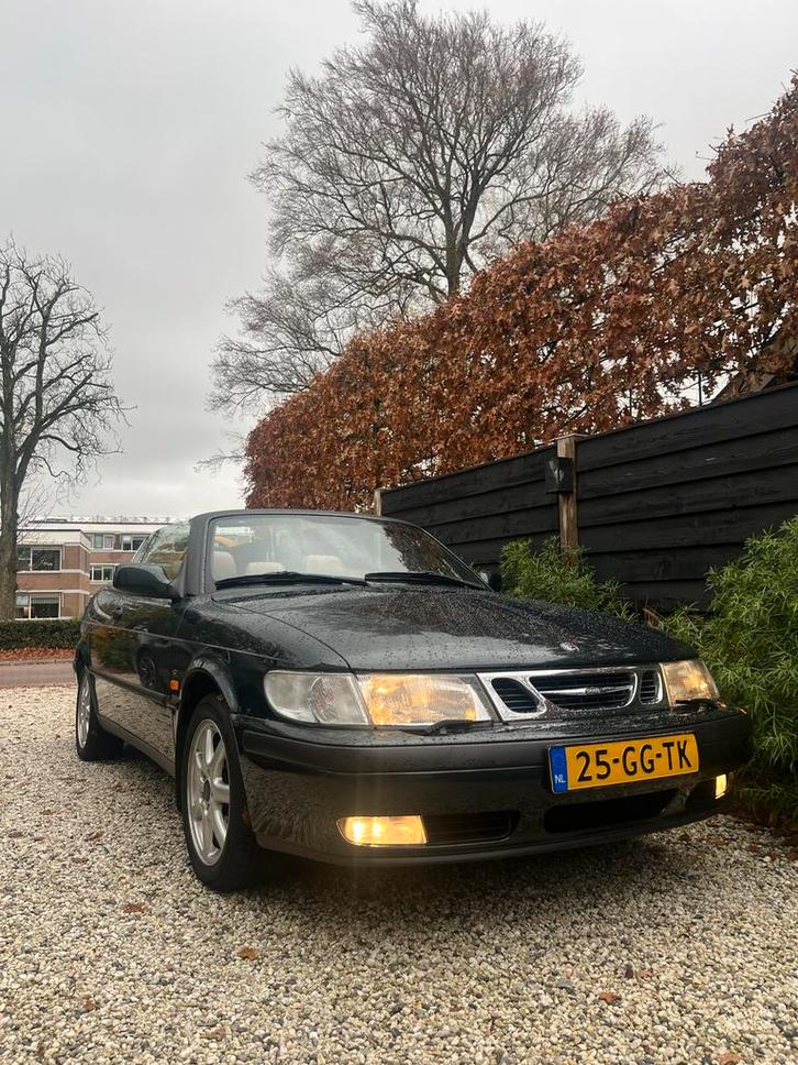 Saab 9-3 2.0 Turbo Cabrio AUT | 2000 | Groen | Leder, Auto's, Saab, Particulier, Saab 9-3, ABS, Airbags, Airconditioning, Bluetooth