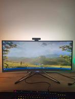 34 inch curved 2k monitor Philips, Computers en Software, Monitoren, Philips, DisplayPort, Curved, Zo goed als nieuw