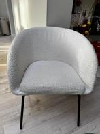 6 Witte Teddy Eetkamerstoelen - Zo Goed Als Nieuw, Huis en Inrichting, Stoelen, Ophalen, Wit, Zo goed als nieuw, Stof