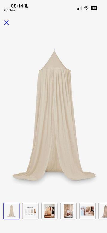 Jollein klamboe nougat + zwarte standaard beschikbaar voor biedingen