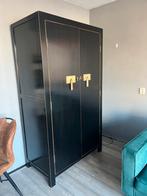 Chinese houten zwarte hoge kast, Huis en Inrichting, Woonaccessoires | Kamerschermen, Ophalen, Zo goed als nieuw