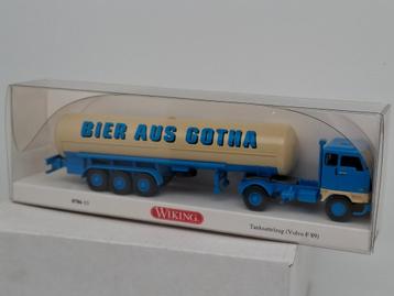 Volvo vrachtwagen tankoplegger Bier aus Gotha - Wiking 1/87 beschikbaar voor biedingen