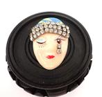 Leuke vintage broche, Verzenden, Zo goed als nieuw, Overige materialen, Met strass