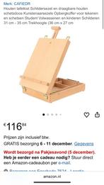 Houten Tafelkist Schildersezel Mini Atelier, Hobby en Vrije tijd, Schilderen, Ophalen of Verzenden, Nieuw, Ezel