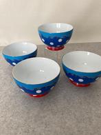 4 blauwe schaaltjes Oilily servies, Verzenden, Overige stijlen, Porselein, Schaal of Schalen
