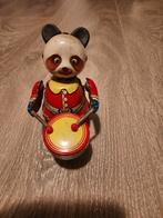 Vintage Blikken Speelgoed Panda met Trommel, Ophalen of Verzenden