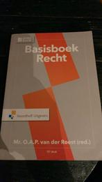 Basisboek recht, Ophalen of Verzenden, Zo goed als nieuw, HBO