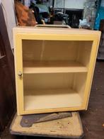 Vintage (Bruynzeel) Keukenkastje met Glas 2x, Ophalen, Minder dan 50 cm, Vintage, Minder dan 100 cm