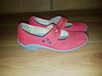 Wolky mt.38 bandschoenen rood-roze leer met rubber zool, Wolky, Schoenen met lage hakken, Ophalen of Verzenden, Zo goed als nieuw