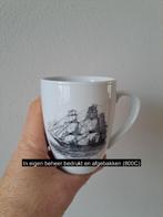 Beker mok met zeilschip USS Constitution, porselein D8xH10cm, Overige typen, Nieuw, Ophalen of Verzenden, Overige stijlen