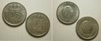2x 25 cent 1954, 1955, Postzegels en Munten, Munten | Nederland, Setje, Koningin Juliana, 25 cent, Verzenden
