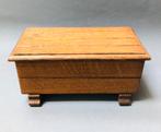 Mooi afgewerkt houten kistje, met deksel, eikenhout, Huis en Inrichting, Verzenden, Zo goed als nieuw, Eikenhout, Minder dan 50 cm