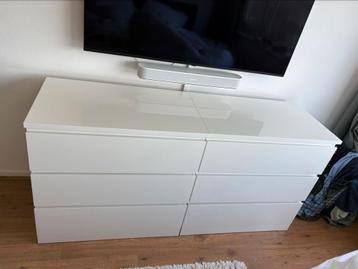 Ikea malm kast glans 2x