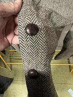 Vintage Harris Tweed Pitlochry heren blazer - Bruin Wol XL, Kleding | Heren, Jassen | Winter, Ophalen of Verzenden, Maat 56/58 (XL)