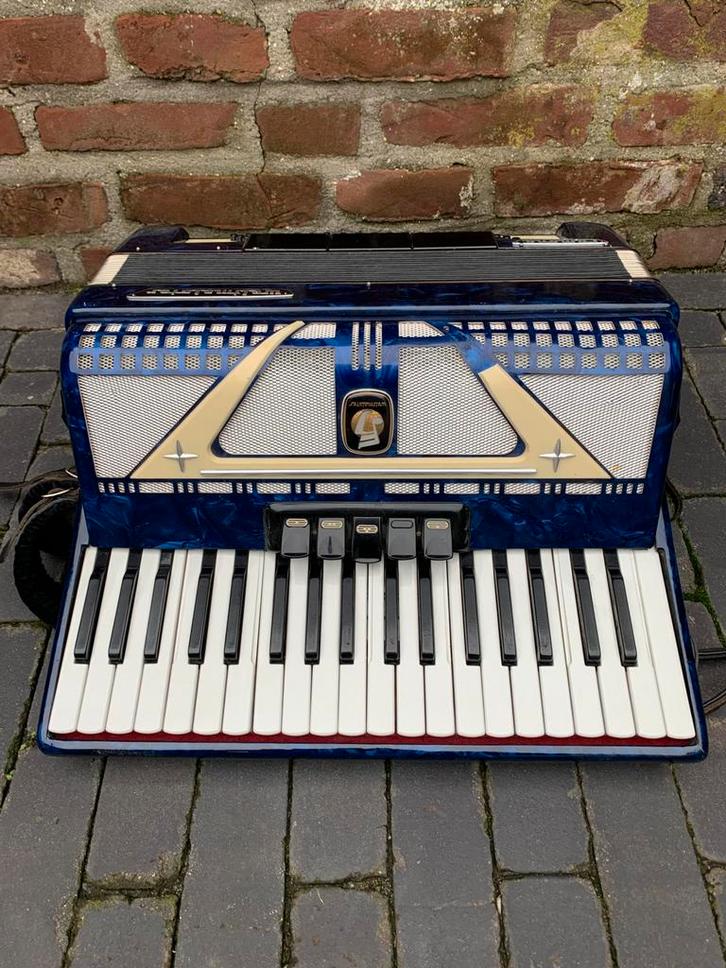 Weltmeister Ramona accordeon - beurt gehad!, Muziek en Instrumenten, Accordeons, Gebruikt, 96-bas, Weltmeister, Met koffer, Met riemen
