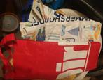 Grote stevige supermarkt tassen (zes), Sieraden, Tassen en Uiterlijk, Ophalen, 40 tot 60 cm, 30 cm of meer, Gebruikt