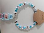 Labubu armbandje met leuke bling, Ophalen of Verzenden, Nieuw, Elastiek, Met bedels of kralen