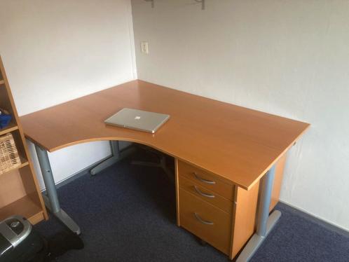 Ikea Galant bureau met ladenblok, Huis en Inrichting, Bureaus, Gebruikt, Bureau, Ophalen