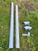 PVC 125 buizen Wavin bochten rubber manchet en verloop 75, Doe-het-zelf en Verbouw, Buizen en Afvoer, Bochten, Gebruikt, Pvc, 2 tot 4 meter