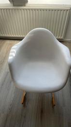 schommelstoel Vitra Eames look, Huis en Inrichting, Stoelen, Ophalen, Zo goed als nieuw, Wit, Eén