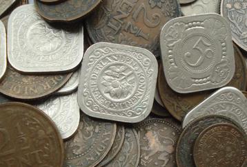 Nederland lot met 80 oude munten (0,5 cent - 5 cent) beschikbaar voor biedingen