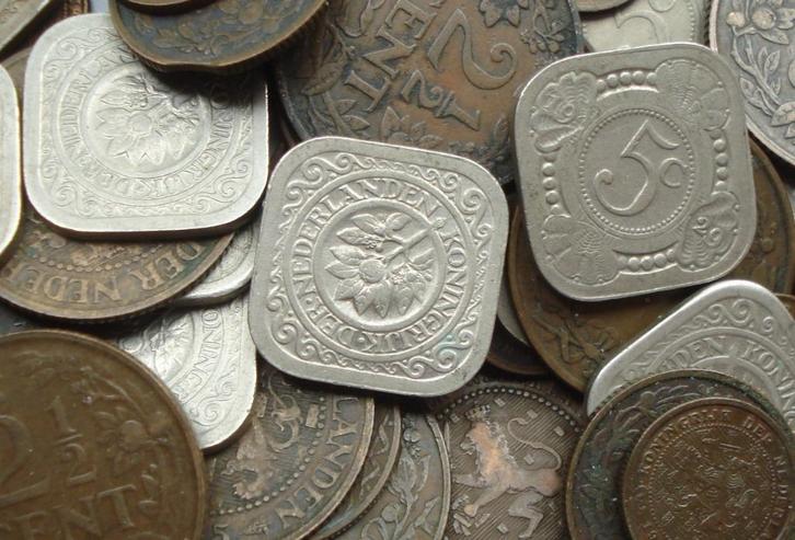 Nederland lot met 80 oude munten (0,5 cent - 5 cent), Postzegels en Munten, Munten | Nederland, 1 cent, Koningin Wilhelmina, Ophalen of Verzenden
