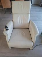 leren electrische relaxstoel, Huis en Inrichting, Fauteuils, Ophalen, Gebruikt, Modern, 50 tot 75 cm