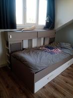 Kajuitbed 90 x 200 wit/muddy, Ophalen, Zo goed als nieuw, Eenpersoons