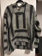 Vintage Mexicaanse poncho, Ophalen of Verzenden, Zo goed als nieuw, Grijs, Maat 56/58 (XL)