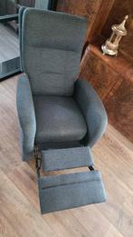 Antraciet gemêleerde wollen relax fauteuil, Huis en Inrichting, Fauteuils, Ophalen, Overige materialen, 75 tot 100 cm, Zo goed als nieuw