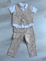 Driedelig pak H&M wit/beige maat 86, Ophalen, Zo goed als nieuw, Pakje