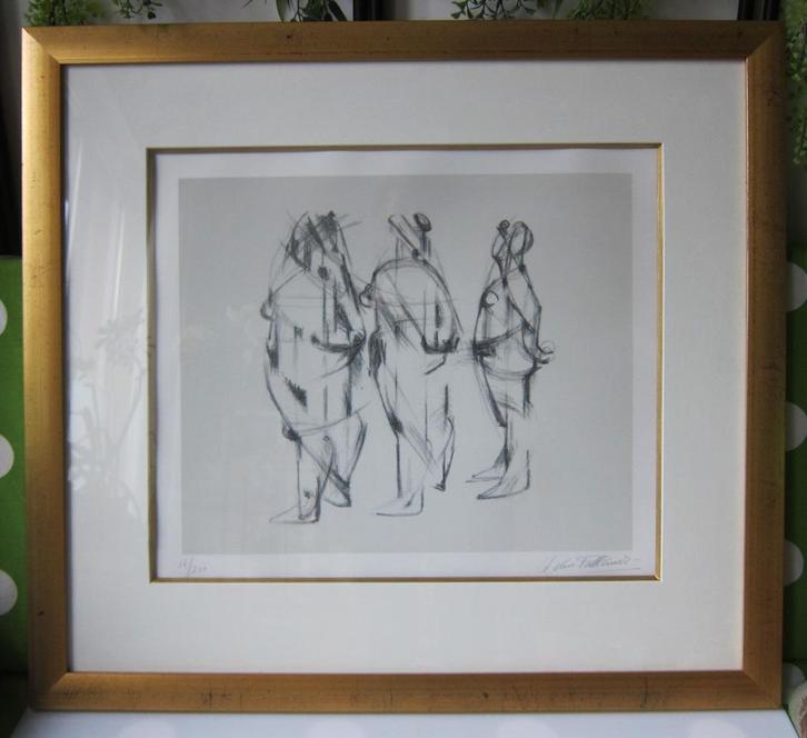 Charlotte van Pallandt litho - 3 figuren / vrouwen 161/200, Antiek en Kunst, Kunst | Litho's en Zeefdrukken, Ophalen