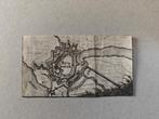 Zeldzame mini gravure Rheinberg (D) - authentiek 340jr oud, Ophalen of Verzenden
