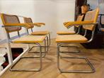 4 vintage retro thonet Marcel breuer cesca stoelen Bauhaus, Ophalen of Verzenden, Zo goed als nieuw, Zwart