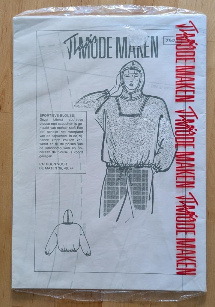 Naaipatroon Thuis mode maken Z842/1 blouse maat 36-44, Hobby en Vrije tijd, Kledingpatronen, Zo goed als nieuw, Vrouw, Overige merken
