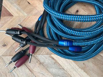AudioQuest type 4 luidsprekerkabel 2. X 3 meter beschikbaar voor biedingen