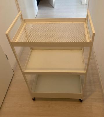 IKEA NISSAFORS Trolley, white, 50.5x30x83 cm - The Hague beschikbaar voor biedingen