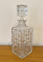 50 60 jaren geslepen Kristallen whisky bourbon karaf 4 kant, Ophalen of Verzenden