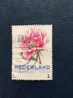 postzegel Nederland roos bloem, Postzegels en Munten, Postzegels | Nederland, Ophalen of Verzenden, Na 1940, Gestempeld