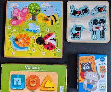 Houten Puzzels voor de allerkleinsten beschikbaar voor biedingen