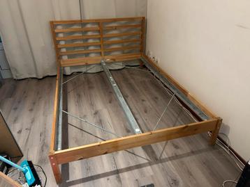 Ikea Tarva bedframe 140x200 + lattenbodems - afbeelding 2