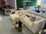 Luxe Velvet Teddy Loungebank Flipper Wit 160x290cm NIEUW, Huis en Inrichting, 250 tot 300 cm, Info@oosterbaanwonen.nl, Hoekbank