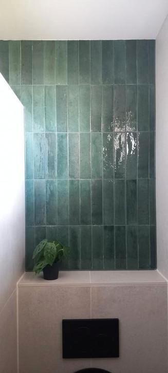 Restant tegels groen glazuur Marazzi Lume green beschikbaar voor biedingen