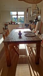 Houten eettafel, Ophalen, Gebruikt, 200 cm of meer, 50 tot 100 cm