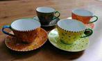 4 grote kop en schotels Portugees servies van IKEA, Huis en Inrichting, Ophalen of Verzenden, Overige stijlen, Kop(pen) en/of Schotel(s)