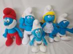 5 knuffels Smurfen ongeveer 30cm hoog, Ophalen of Verzenden, Zo goed als nieuw, Verschillende Smurfen, Poppetje, Figuurtje of Knuffel