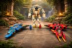 LEGO NINJAGO Robot en 2 Vliegtuigen met 3 Minifigs, Ophalen of Verzenden, Zo goed als nieuw, Complete set, Lego