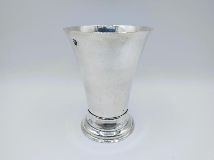 Zilveren avondmaalsbeker, T. Scheltens, Sappemeer, 1851, Antiek en Kunst, Antiek | Goud en Zilver, Zilver, Verzenden