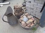 Koperen kruik met 3 grote ketels  waarvan 2 met handvat, Ophalen, Koper