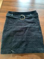Zwart/grijze gevoerde rok van Airfield maat 40, Kleding | Dames, Rokken, Maat 38/40 (M), Zwart, Ophalen of Verzenden, Zo goed als nieuw